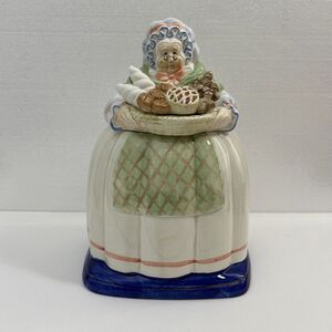 Vintage Fitz & Floyd Ceramic Grandma Granny Baker Cookie Jar‎ 11" X 7"  SKU 1474